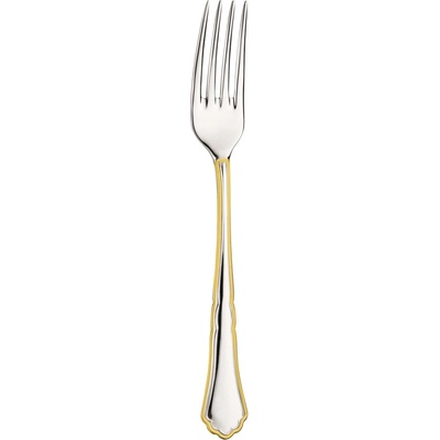 Dezertní vidlička SETTECENTO GOLD FILET 15 cm stříbrná / zlatá nerezová ocel Pintinox
