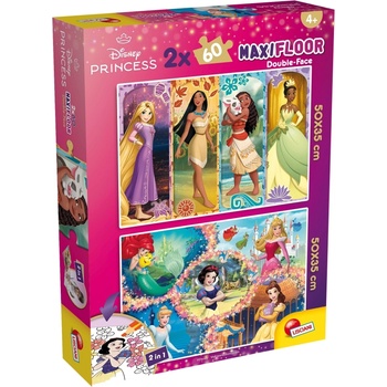 Lisciani Двулицев пъзел Lisciani - Disney Princess, 2 x 60 части (LI109739)