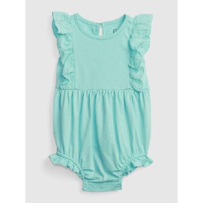 GAP Бебешко памучно боди с волани GAP GAP | Zelen | Момичешки | 56-62