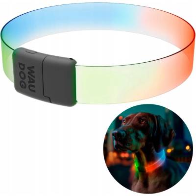 Waudog Obojek pro psa s podsvícením LED RGB nastavitelný