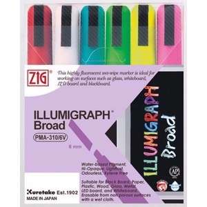 ZIG Illumigraph 6mm 6 - Комплект (PMA-510/V6)