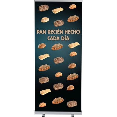 Jansen Display Set Roll-baneru Budget s vytištěným motivem, Chléb, španělsky, 870 x 2080 mm