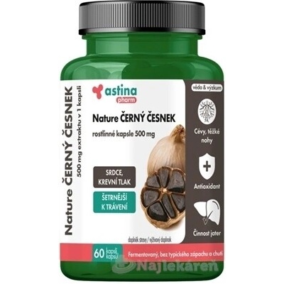 Astina Nature ČERNÝ ČESNEK 500mg 60 kapsúl