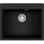 Franke Гранитна мивка Maris, единична, над плот, 590×500, цвят Onyx (114.0661.703) Мивка за вграждане