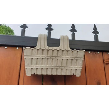 Image 1 of Саксия (Кашпа) тип кошничка с куки 28 см