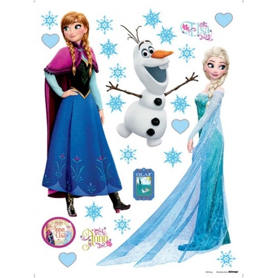 Ag Design DK-1797 Samolepicí dekorace Ledové Království rozměry 85 x 65 cm – Zboží Dáma