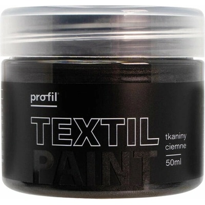 Profil metalická farba na tmavý textil 50 ml 05 onyx