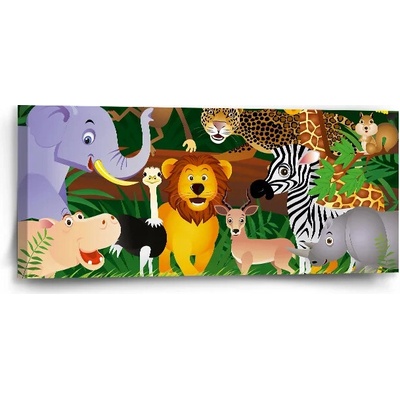 Sablio Obraz Zvieratká - 110x50 cm