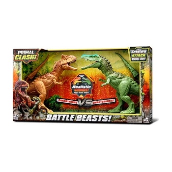 Wiky Primal Clash! Dino bitva set Carnotaurus vs Gigantosaurus 21 cm