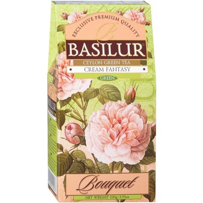 Basilur Aromatizovaný zelený čaj Bouquet Cream Fantasy sypaný 100 g