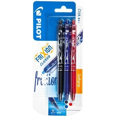 PILOT FriXion Clicker 07, BL 1ks modrá/červená/černá