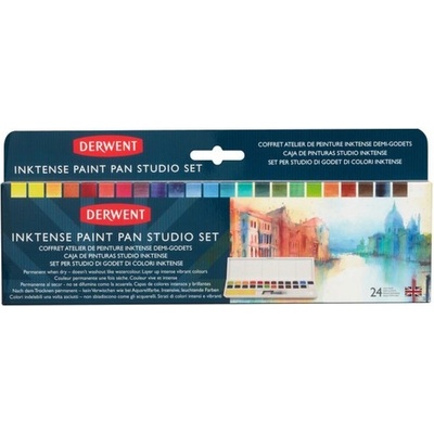 Derwent Cestovní sada INKTENSE PAINT PAN STUIO SET 24 – Zboží Dáma