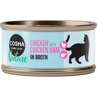 Cosma Nature Kuře & kuřecí šunka 24 x 70 g
