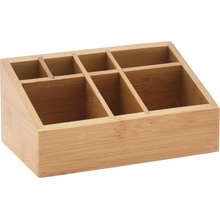 Eleganza Organizér na kosmetiku z bambusu 17 x 10 x 8 cm přírodní