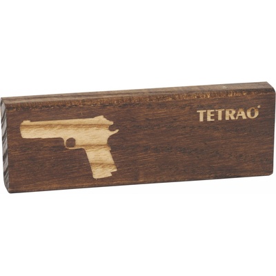 TETRAO SECRET WISH tmavé drevo - motív pištoľ