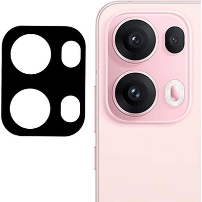 Удароустойчив стъклен протектор за камера за OPPO Reno 13 Pro 5G - черна рамка