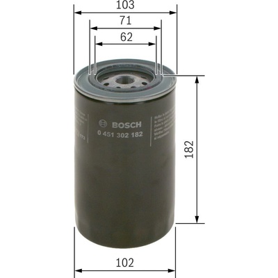Olejový filter BOSCH 0 451 302 182