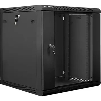 Image 1 of Lanberg Комуникационен шкаф, Lanberg rack cabinet 19" wall-mount 12U / 600x600 for self-assembly (flat pack), black (WF01-6612-10B)