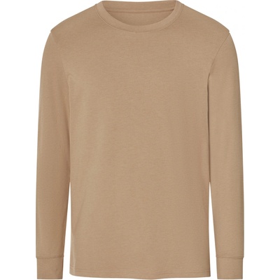 esmara Men pánské triko s dlouhými rukávy béžová – Zboží Dáma