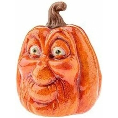 dýně 11,2 cm s tváří, halloween, keramika