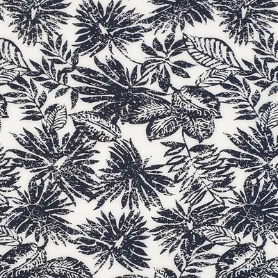 Šatovka SILKY bílá, modré listy, š.145