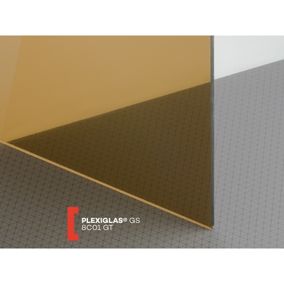 Röhm Plexiglas GS 5 mm 8C01 propustnost 16% 1010 x 2030 mm hnědé kouřové 1 ks