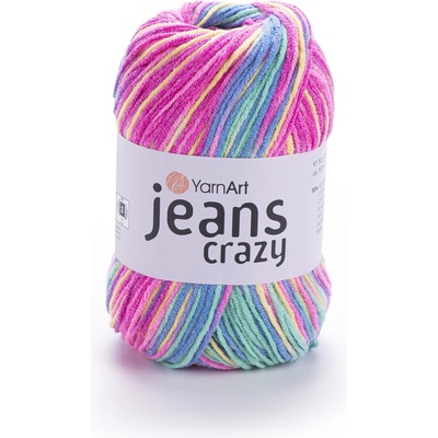 Yarn Art Jeans Crazy 7205 barevný mix