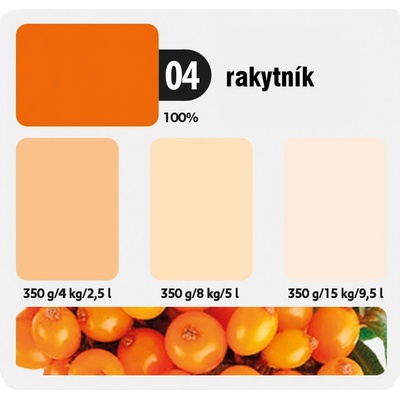 KITTFORT COLORLINE 0,35 kg Rakytník