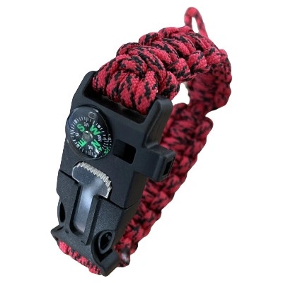 KPZ Outdoor Paracord 5 v 1 nastavitelný červená/černá – Zboží Mobilmania