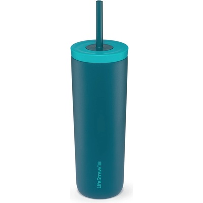 LifeStraw Бутилка с филтър Lifestraw Go Steel Tumbler Insulated mug - Laguna Teal - размер 500 ml (538-0244-0511)