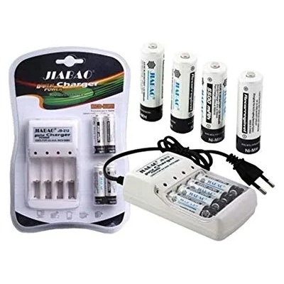 Зарядно устройство за до 4 батерии, ПОДАРЪК - 4 aaa акумулаторни батерии