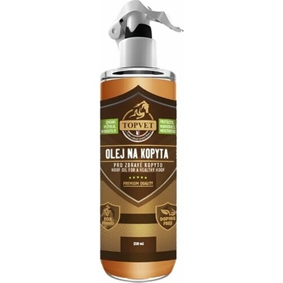 Topvet Olej na kopyta zdravé kopyto Přírodní péče pro pružná a zdravá kopyta 0,5 l