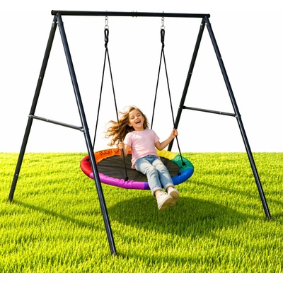 ECOTOYS Záhradná hojdačka Čapie hniezdo 100cm ECOTOYS viacfarebná
