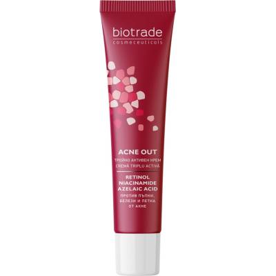 Biotrade Acne Out Тройно активен крем против пъпки и белези от акне, 30 ml