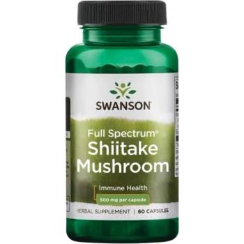 Image 1 of Swanson Full Spectrum Shiitake Mushroom 500 mg [60 капсули]