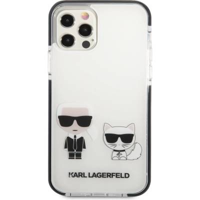 KARL LAGERFELD Гръб Karl LagerfeldTPE Karl and Choupette Case за iPhone 12/12 Pro - Бял