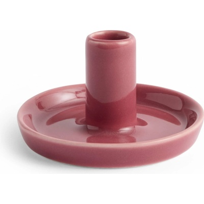 HAY Kameninový svícen Disc XS Berry Pink