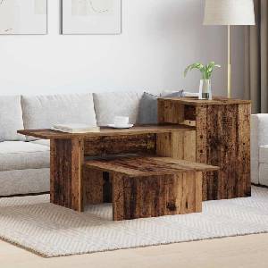 vidaXL Конзолна маса Старо дърво 91, 5 x 35 x 38, 5 см (891166)
