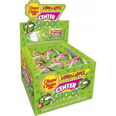 CHUPA CHUPS Žvýkačka Center Shock JABLKO 100 ks