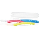 NUBY Lyžička silikónová s púzdrom 3m+