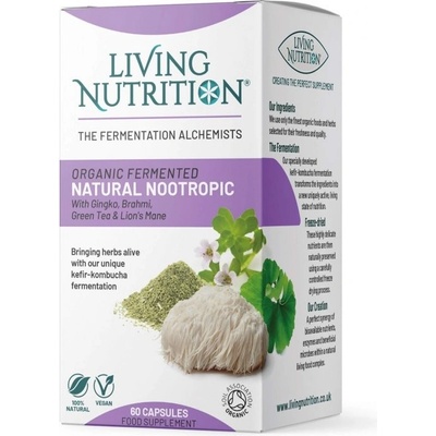Living Nutrition Fermentovaná zmes Nootropics, 60 kapsúl