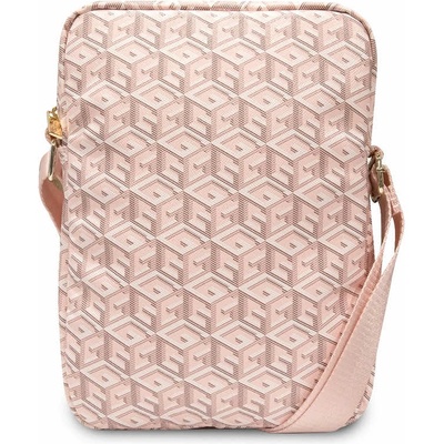 GUESS Дизайнерска чанта с презрамка за таблети до 10 инча - Guess PU G Cube Tablet Bag 10 (розов) (GUTB10HGCFSEP)