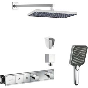 SANITINO - Душ гарнитура Hansgrohe със смесител и скрито тяло, аксесоари kielle, хром SANI21HKK017 (SANI21HKK017)