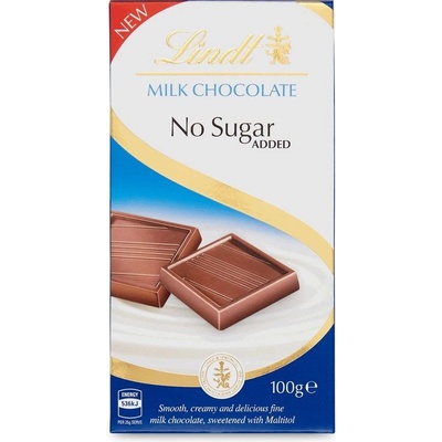 Lindt Mliečna čokoláda BEZ CUKRU 100 g