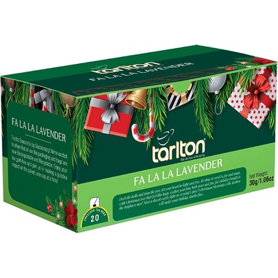 TARLTON Venture Tea Christmas Fa La La Lavender přebal 20 x 1,5 g