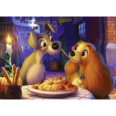 Ravensburger - Puzzle Disney: Susie and the Tramp - 1 000 piese