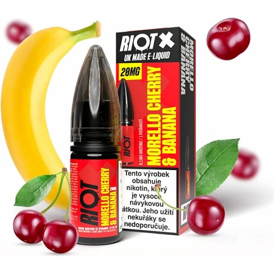 Riot X Salt Morello Cherry & Banana 10 ml 20 mg