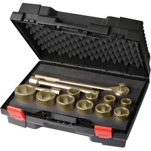 Kufrík s račňou 1", 14diel, 36-80 mm, špeciálny bronz, beziskrové, pre výbušné priestory