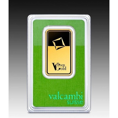 Valcambi zlatá tehlička Green Gold 1 oz