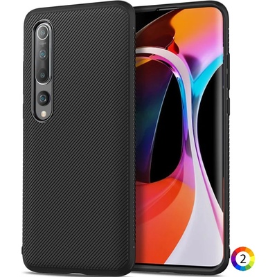 Xiaomi Mi 10 / Mi 10 Pro Удароустойчив Twill Texture Калъф и Протектор